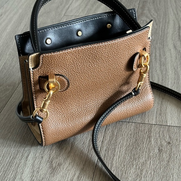 Tory Burch Tan and Black Small Crossbody Bag - Picture 3 of 16